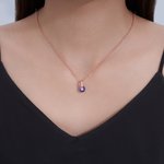 Gepersonaliseerde 1-5 Geboortestenen Roterende Ketting met Initiaal Sieraad Verjaardag Verjaardag Moederdag Cadeau voor Moeder Vriendin