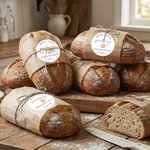 Gepersonaliseerde Exquisite Zuurdesem Zelfklevende Sticker Etiketten met Naam Bakcadeau voor Bakkers Zelfgemaakte Bakliefhebbers