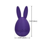 Personalized Multicolor Cute 3D-Printed Bunny Ear Design Easter Egg with Name Easter Egg Hunt Party Gift for Kids