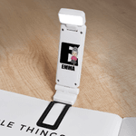Personalised Cartoon Character Initial LED Rechargeable Light Clip with Name Reading Accessories Birthday Gift for Book Lovers Bookworms