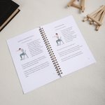 Henkilökohtainen vanhusten tuolin jooga-asennot Spiral A5 Kuntosali Planner Notebook tekstillä Jooga Harjoitusopas Syntymäpäivälahja vanhemmalle perheystävälle