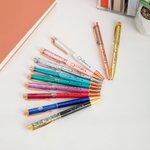 Estetoscopio Personalizado Glitter Dinámico Líquido Arena Bolígrafo Recargable con Nombre Material de Oficina Regalo de Cumpleaños para Enfermera Doctora Personal Médico