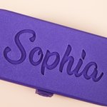 Etui à lunettes personnalisé imprimé en 3D avec nom et initiales Utilisation quotidienne Cadeau d'anniversaire pour étudiants Seniors Officiers