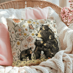 Personalisierte Blume niedliche Mama Bär und 1-5 Baby Bären weiche Kissen Abdeckung mit Namen Raumdekoration Muttertag Geschenk für Mama