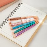 Estetoscopio Personalizado Glitter Dinámico Líquido Arena Bolígrafo Recargable con Nombre Material de Oficina Regalo de Cumpleaños para Enfermera Doctora Personal Médico
