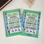 Henkilökohtainen vanhusten tuolin jooga-asennot Spiral A5 Kuntosali Planner Notebook tekstillä Jooga Harjoitusopas Syntymäpäivälahja vanhemmalle perheystävälle