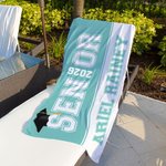 Personalized Multicolor Oversized Quick Dry Graduation Senior 2026 Name Beach Towel Travel Essential Birthday Gift for Family Friend