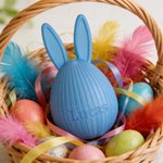 Personalized Multicolor Cute 3D-Printed Bunny Ear Design Easter Egg with Name Easter Egg Hunt Party Gift for Kids