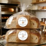 Gepersonaliseerde Exquisite Zuurdesem Zelfklevende Sticker Etiketten met Naam Bakcadeau voor Bakkers Zelfgemaakte Bakliefhebbers
