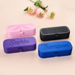 Etui à lunettes personnalisé imprimé en 3D avec nom et initiales Utilisation quotidienne Cadeau d'anniversaire pour étudiants Seniors Officiers