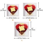 Personalised 2-8 Puzzle Names Love Paper Flower Shadow Box Frame with Title Home Decor Mother's Day Gift for Women