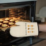 Spersonalizowany zestaw rękawic kuchennych z imionami od 1 do 12 dla miłośników gotowania na Dzień Matki i urodziny