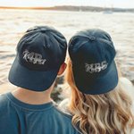 Casquette de baseball assortie avec nom de famille Broderie personnalisée M. et Mme Couple Lune de miel Voyage Cadeau de mariage pour les nouveaux mariés
