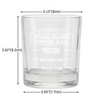 Spersonalizowana szklanka do whisky Football Team Pour Line 10 uncji z imieniem na Dzień Ojca i prezent urodzinowy dla fanów piłki nożnej