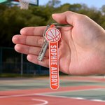 Spersonalizowany brelok sportowy z piłką z nadrukiem 3D i imieninowym prezentem urodzinowym dla miłośników sportów z piłką