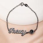 Personalised Photo Projection Design Adjustable Chain Bracelet with Name Dainty Jewellery Mother's Day Memorial Day Gift for Mom Grandma