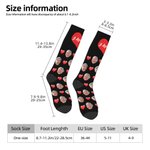 Henkilökohtainen Romanttinen Sydän Face Photo Mid-Calf / polvi korkea sukat tekstillä Äitienpäivä Isänpäivä Syntymäpäivälahja rakastaja Ystävä Vanhempi