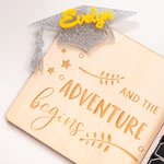 Personalized Class of 2026 Graduation Cap Wooden Money Holder with Name Graduation Gift for Graduates