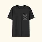 Camiseta personalizada de 100% algodón con nombre y fecha diseño de monograma estilo minimalista regalo de cumpleaños y Día del Padre para hombres