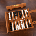 Personalized Microfiber PU Leather Backgammon Set with Name Birthday Board Game Night Gift for Gamers Men