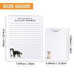 Personalised Watercolour Style Pet Photo Notepad with 40/80 Pages and Text Daily Use Birthday Gift for Pet Lover