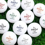 Pelotas de golf personalizadas juego de 3 con nombres coloridos y diseño best dad by par regalo de cumpleaños Día del Padre para hombres y padre