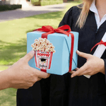 Personalized Thanks for Poppin' By to Celebrate with Me Waterproof Stickers Labels with Name Gift Decor Graduation Party Favor for Graduates
