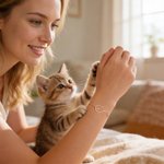 Personalised Mobius Infinity Cat Heart Shaped Bracelet with Name Elegant Jewellery Daily Wear Birthday Anniversary Gift for Cat Lovers