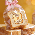 Pegatinas impermeables personalizadas con forma de tostada de pan de jengibre y nombre Etiquetas de regalo para los amantes de la repostería y el pan tostado