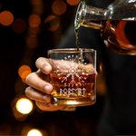 Personalised Viking Runes 10 oz Whiskey Rock Glass with Name Father's Day Birthday Gift for Men Whiskey Lovers