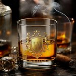Personligt whiskyglas med namn och initialer 295 ml klassisk design perfekt som födelsedagspresent eller jubileumsgåva till man
