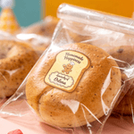 Pegatinas impermeables personalizadas con forma de tostada de pan de jengibre y nombre Etiquetas de regalo para los amantes de la repostería y el pan tostado
