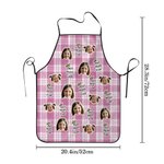Delantal ajustable personalizado con el título Best Mom Dad Ever Face Photos Birthday Mother's Day Gift for Cooking Lover