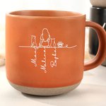 Personalizowany kubek ceramiczny 355 ml z sylwetką pupila i imieniem prezent na urodziny dla miłośników zwierząt
