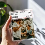 Personalised Photo Baseball No. 1 Dad Acrylic Plaque Home Decor Father's Day Birthday Gift for Dad Grandpa