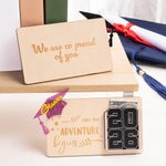 Personalized Class of 2026 Graduation Cap Wooden Money Holder with Name Graduation Gift for Graduates