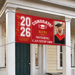 Personalized Congratulations Photo Banner with Name and Quote Class of 2026 Graduation Backdrop Party Decor Gift for Graduates