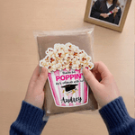 Personalized Thanks for Poppin' By to Celebrate with Me Waterproof Stickers Labels with Name Gift Decor Graduation Party Favor for Graduates