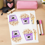 Personalized Thanks for Poppin' By to Celebrate with Me Waterproof Stickers Labels with Name Gift Decor Graduation Party Favor for Graduates