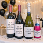 Gepersonaliseerde Graduation Cap Waterdichte Wijn Stickers Etiketten met Titel Naam Jaar Afstuderen Gift voor Afgestudeerden
