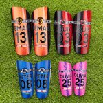 Parastinchi personalizzati colorati e resistenti con nome e logo della squadra Regalo di compleanno per giocatori di calcio amanti del calcio