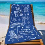 Toalla de playa de gran tamaño, de secado rápido y suave, personalizada para despedida de soltera, con nombre Vacaciones de verano Fiesta en la playa Cumpleaños Regalo para niñas Damas de honor