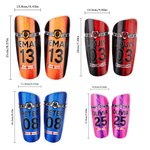 Parastinchi personalizzati colorati e resistenti con nome e logo della squadra Regalo di compleanno per giocatori di calcio amanti del calcio
