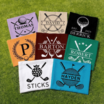 Personalized Multicolor Golf Cart Seat Cover with Name and Initial Golf Course Accessories Birthday Gift for Golf Lovers Golfers Country Clubs