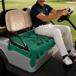Personalized Multicolor Golf Cart Seat Cover with Name and Initial Golf Course Accessories Birthday Gift for Golf Lovers Golfers Country Clubs