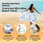 Toalla de playa de gran tamaño, de secado rápido y suave, personalizada para despedida de soltera, con nombre Vacaciones de verano Fiesta en la playa Cumpleaños Regalo para niñas Damas de honor