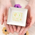 Personalisierte Wort Wolke Keramik Trinket Schmuck Schale mit Namen und Initialen Home Decor Hochzeit Geburtstag Geschenk für Frauen Brautjungfern