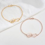 Spersonalizowana bransoletka na kostkę Mobius Infinity Cat w kształcie serca z imieniem Elegancka biżuteria do noszenia na co dzień Urodzinowy prezent rocznicowy dla miłośników kotów