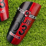 Parastinchi personalizzati colorati e resistenti con nome e logo della squadra Regalo di compleanno per giocatori di calcio amanti del calcio