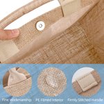 Personalizzato Carino Imitazione Gancio Filato Peluche Leopardo Coniglio Design Grande Borsa Tote in iuta con Nome Uso Quotidiano Regalo di Pasqua per Bambini Adolescenti